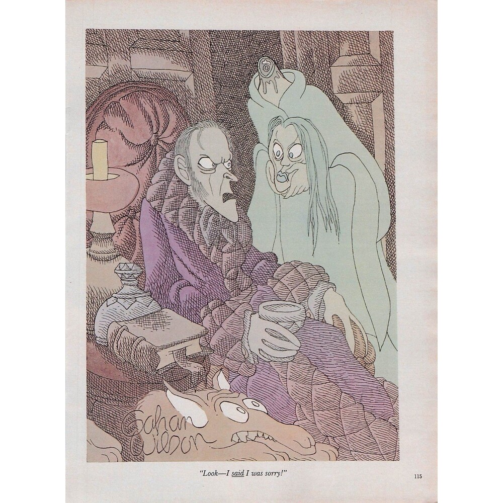 Vintage Cartoon funny humor Art Gahan Wilson beheaded horror fantasy sorry ghost